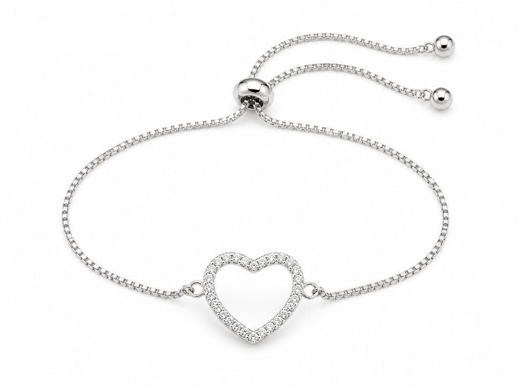 Radiant Heart Bolo Bracelet
