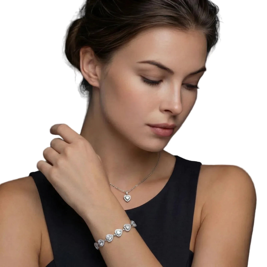 Heart Symphony Moissanite Set