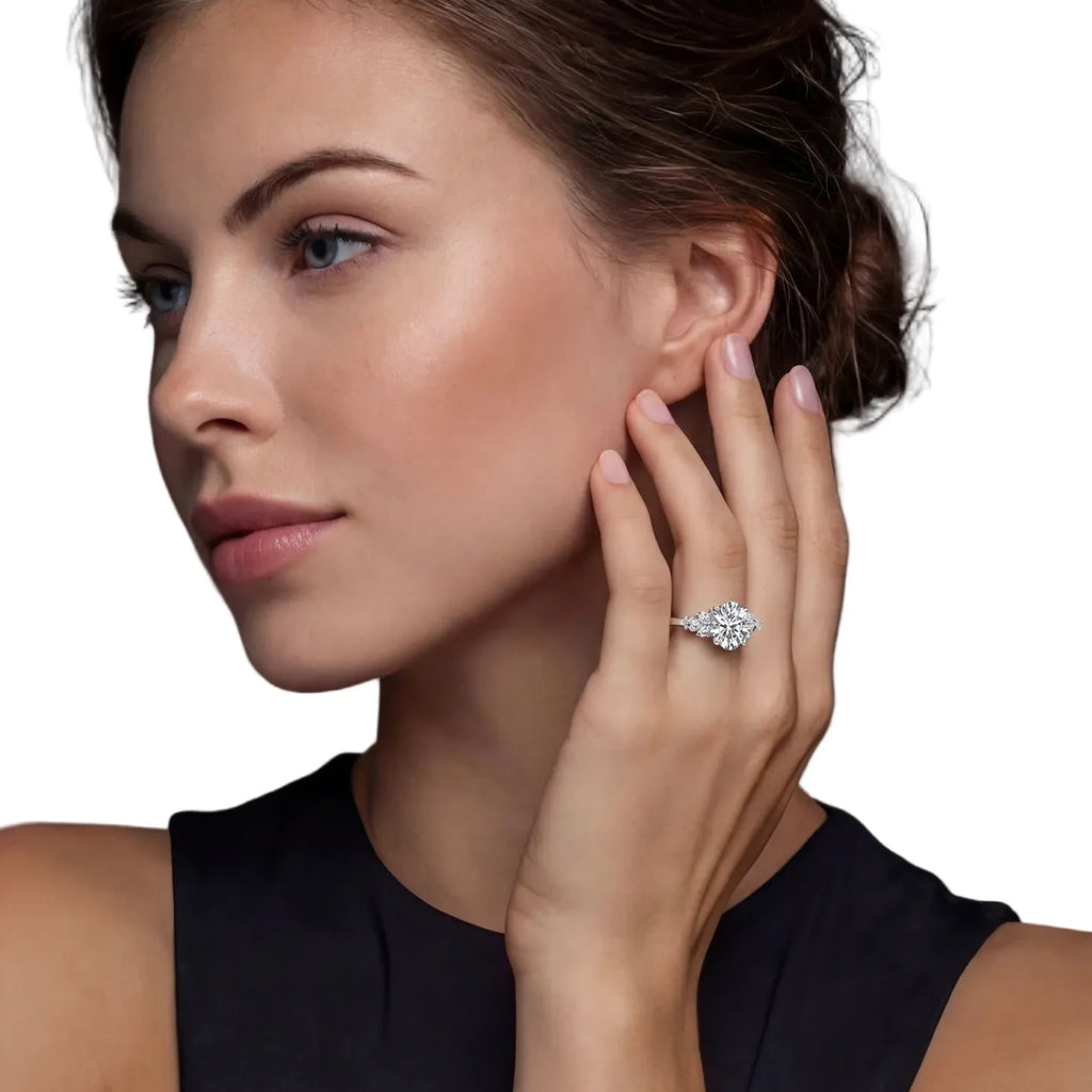 Celestial Moissanite Promise Ring