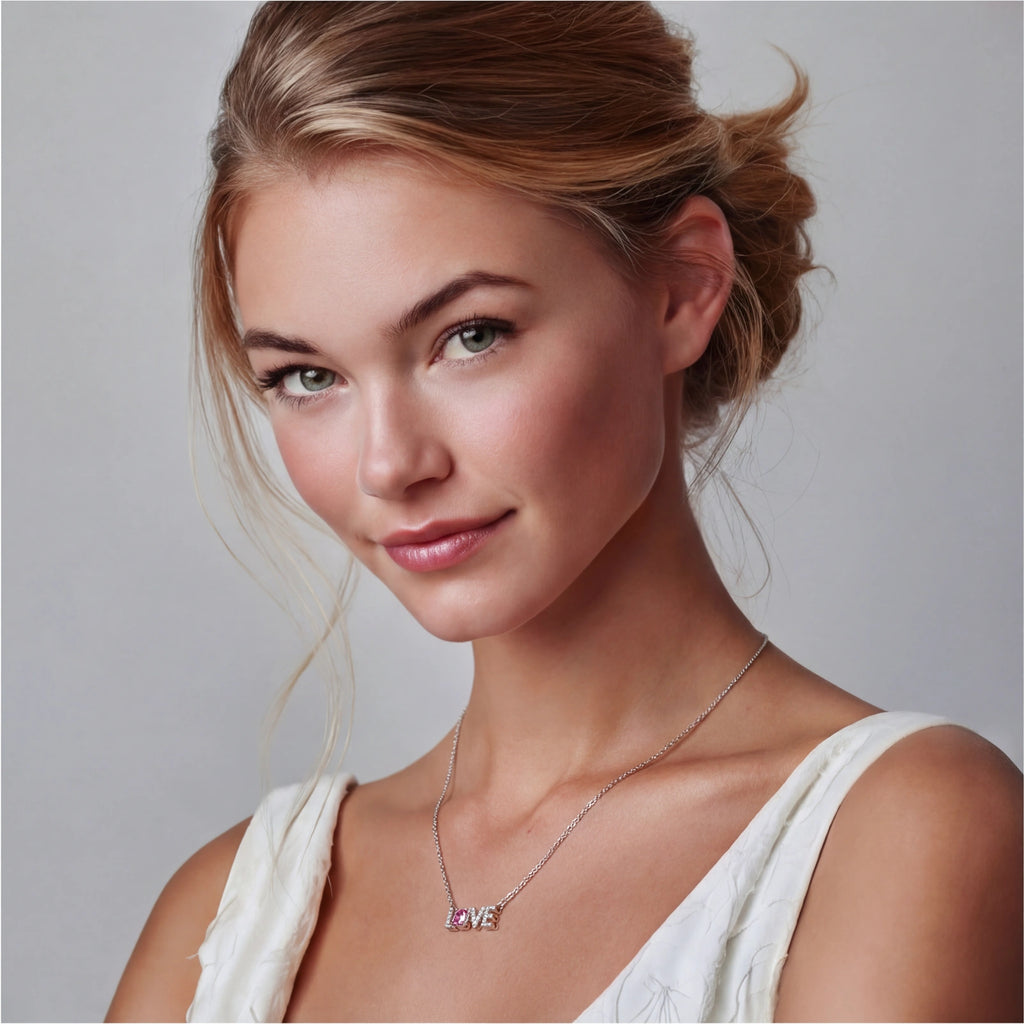 Love Statement Moissanite Necklace