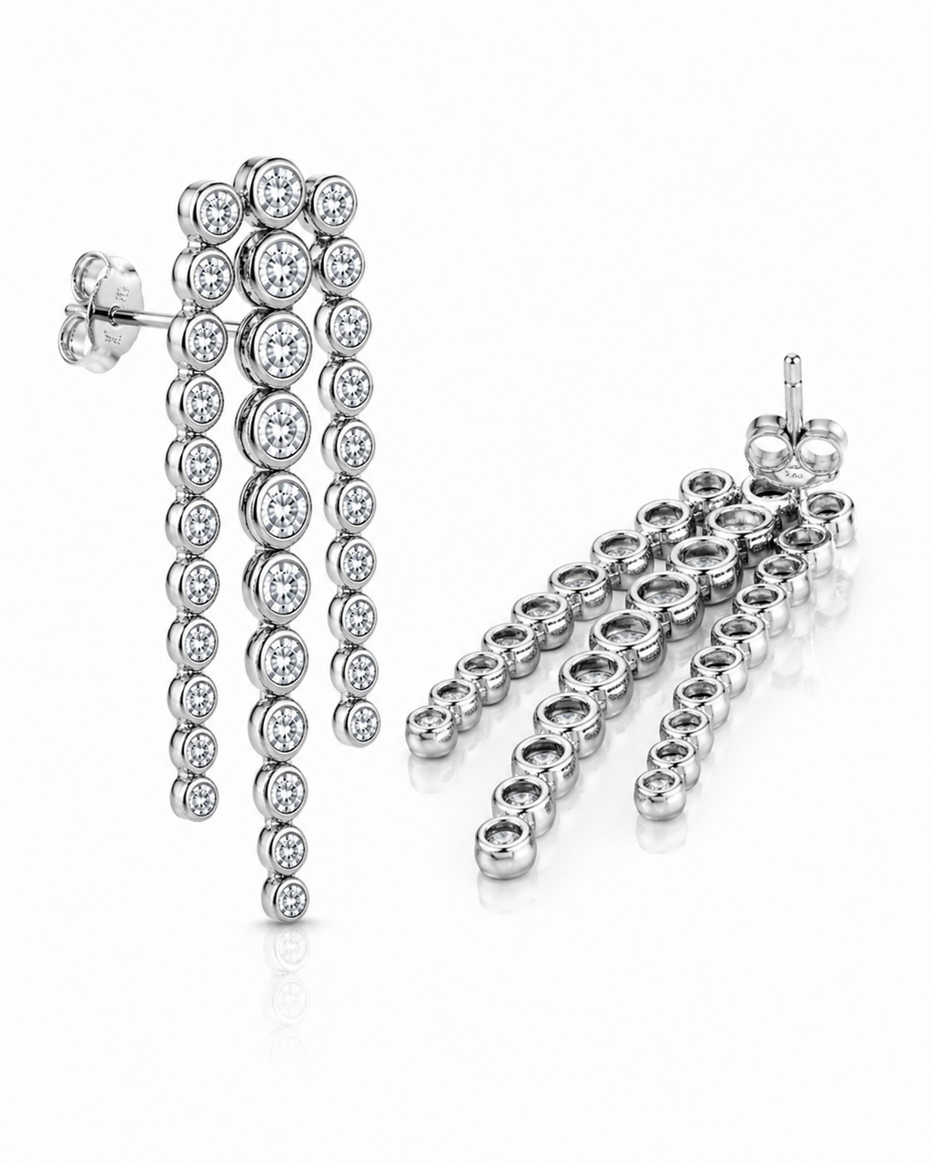 Iced Cascade Drop Earrings