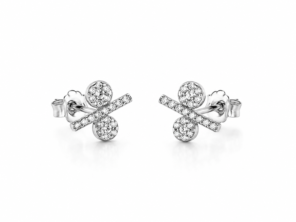 Spark Percent Stud Earring