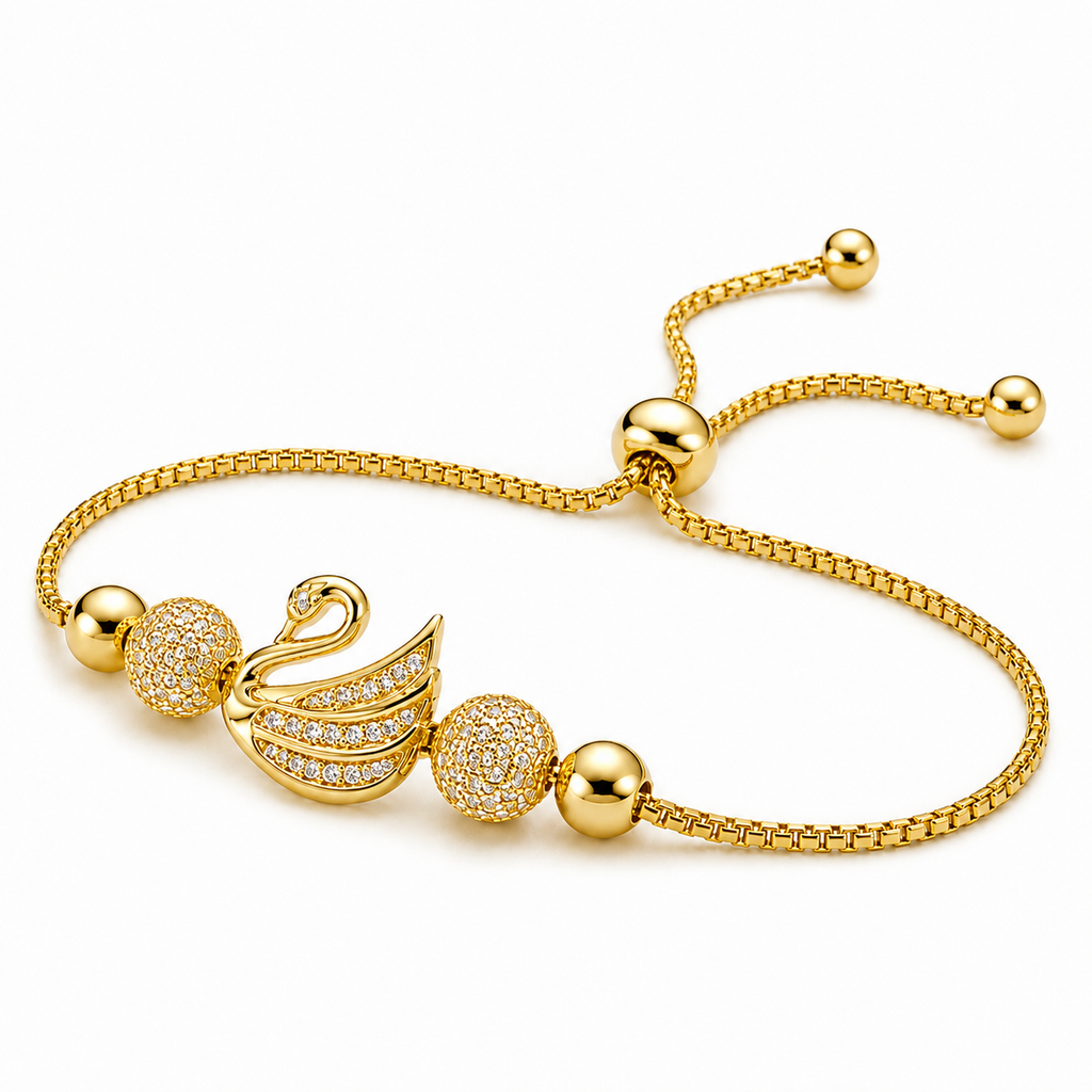 Aurora Swan Slider Bracelet
