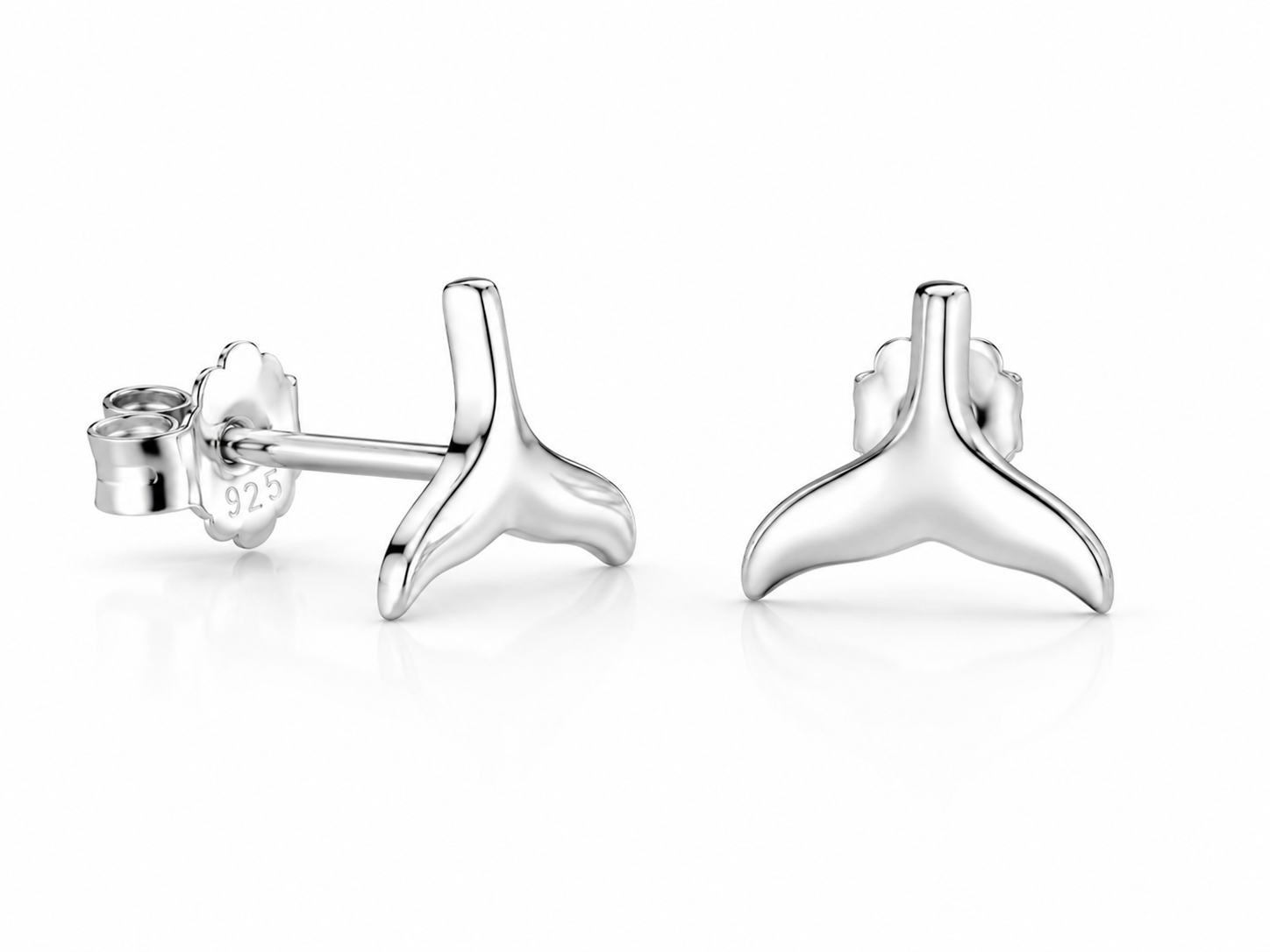 Mini Dolphin Tail Earring
