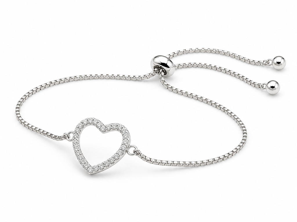 Radiant Heart Bolo Bracelet