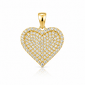 Golden Aura Heart Pendant