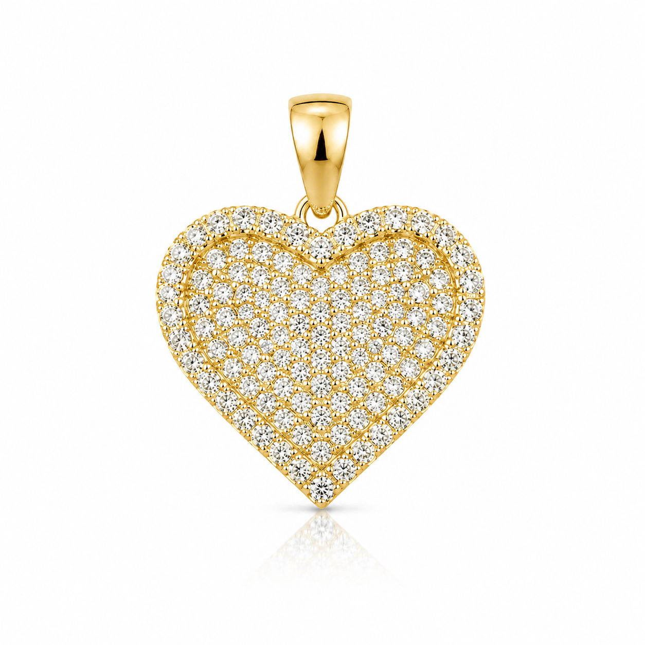 Golden Aura Heart Pendant