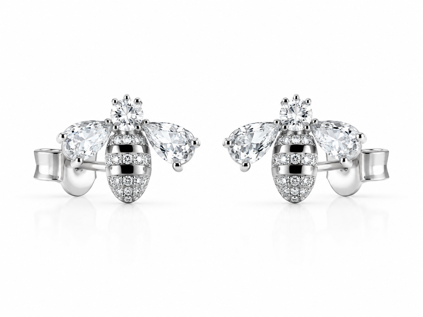 Honey Bee Sparkle Studs Earring