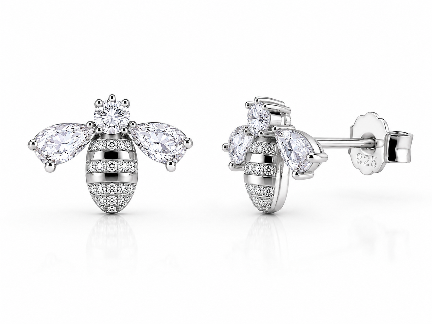 Honey Bee Sparkle Studs Earring