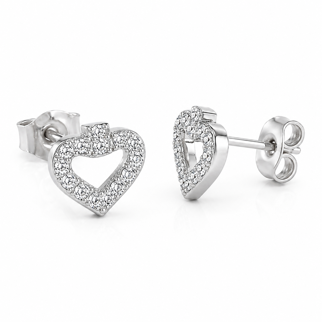 Amora Heart Spark Studs