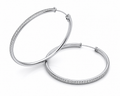 Diamond Line Hoop earring