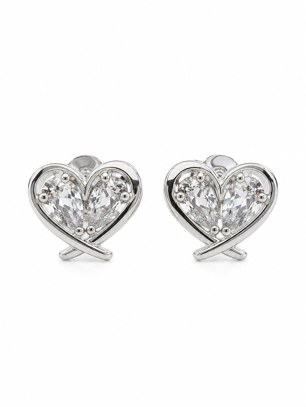 Eterna Heart Radiance Stud Earrings