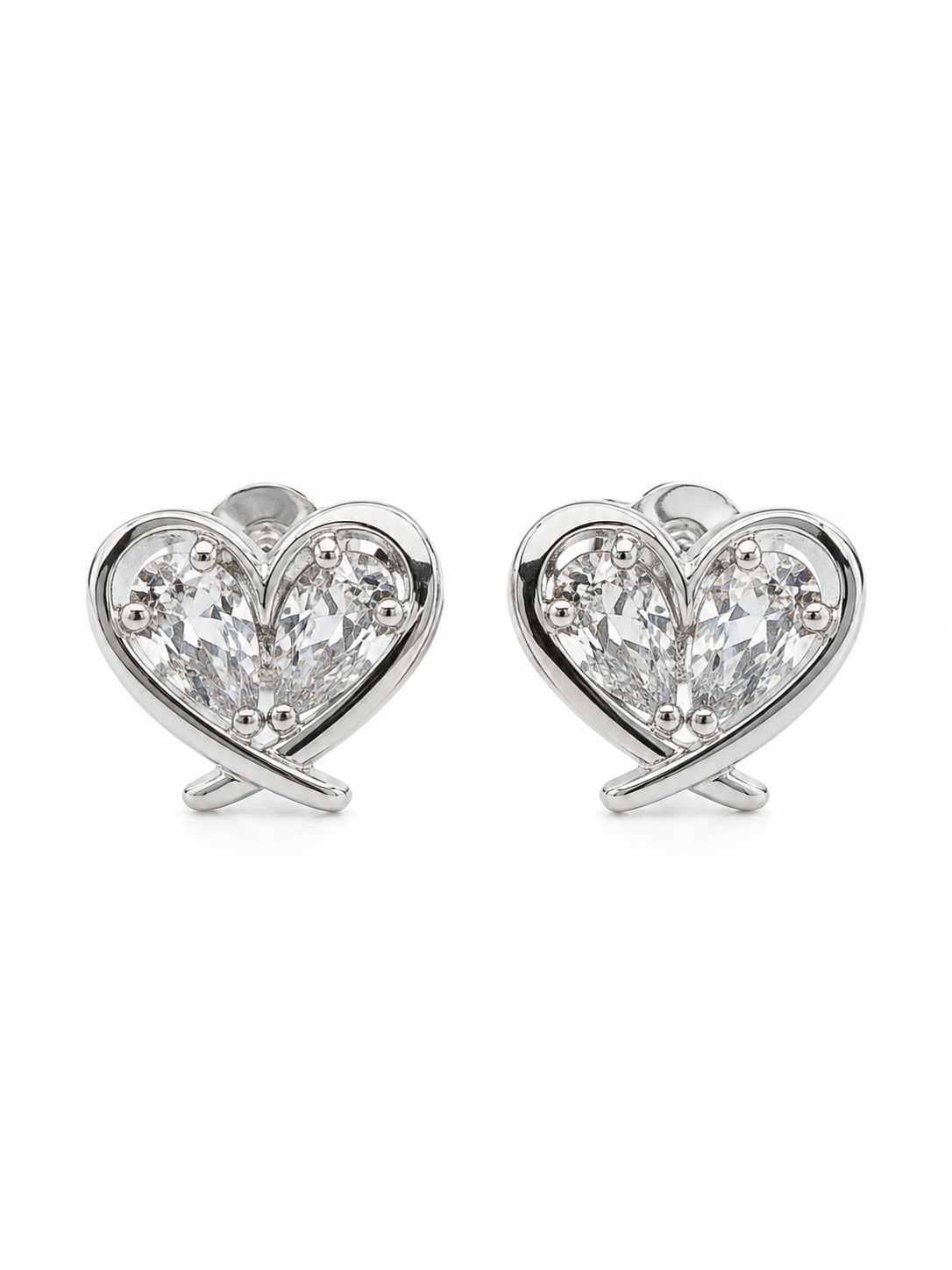 Eterna Heart Radiance Stud Earrings