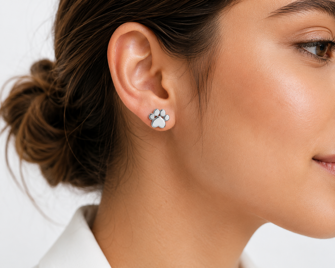 PawPrint Love Stud Earrings