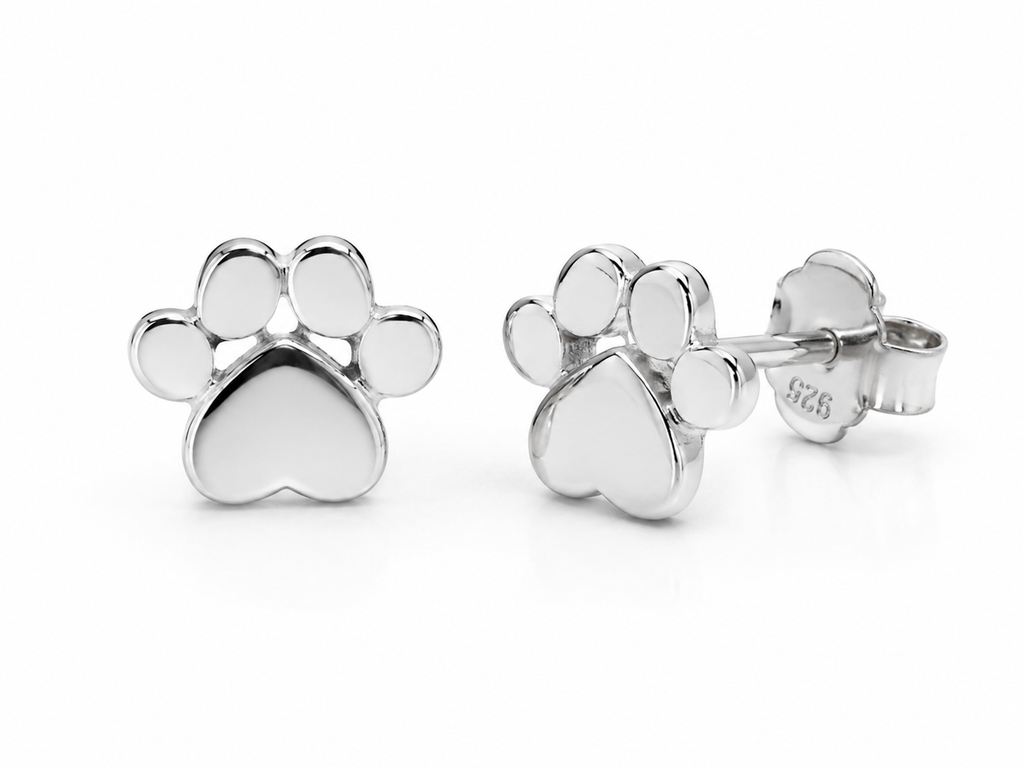 PawPrint Love Stud Earrings