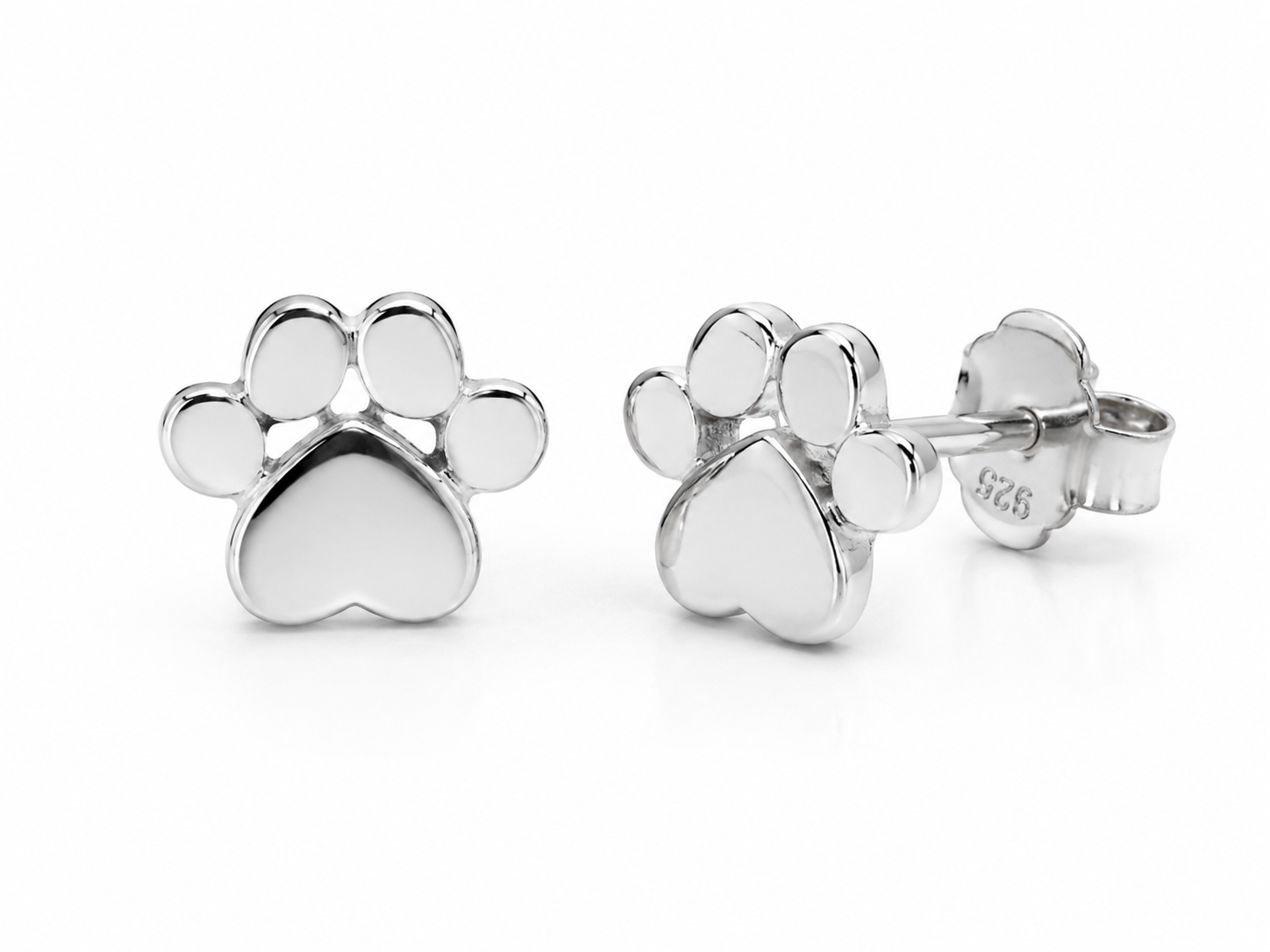 PawPrint Love Stud Earrings