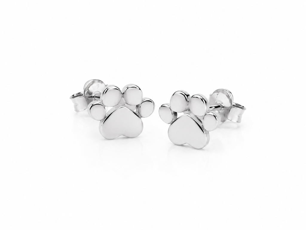 PawPrint Love Stud Earrings