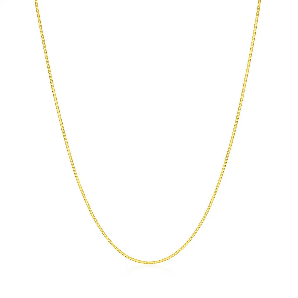14k Yellow Gold Classic Box Chain (0.60 mm)