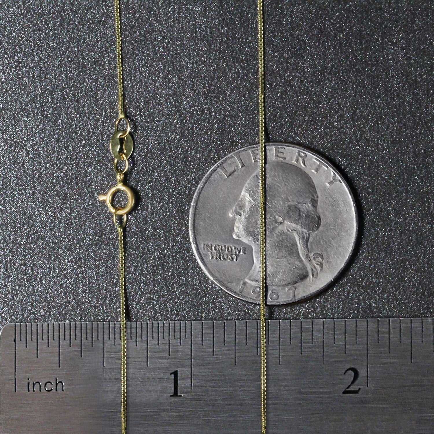 14k Yellow Gold Classic Box Chain (0.60 mm)