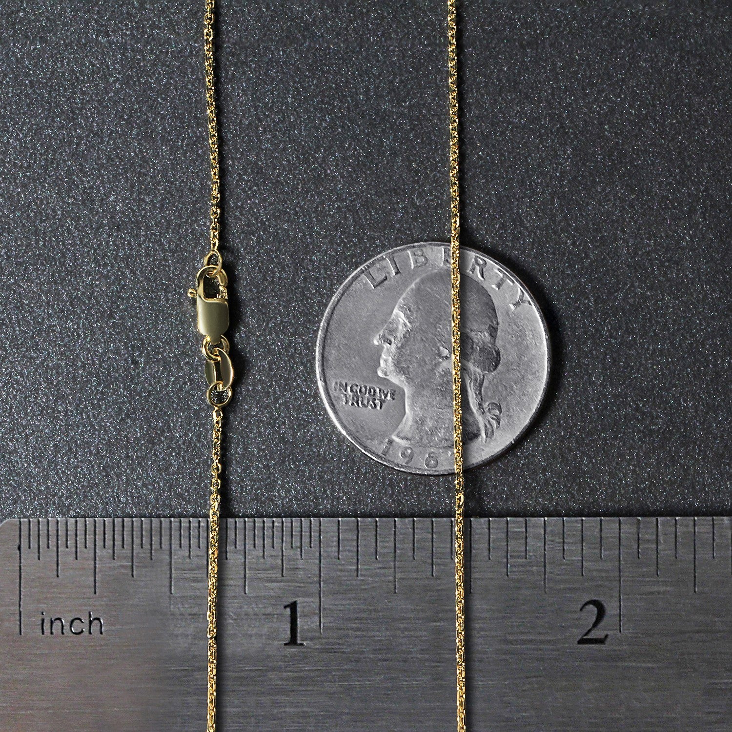 10k Yellow Gold Cable Chain (1.10 mm)