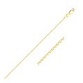 10k Yellow Gold Diamond Cut Cable Link Chain (1.10 mm)