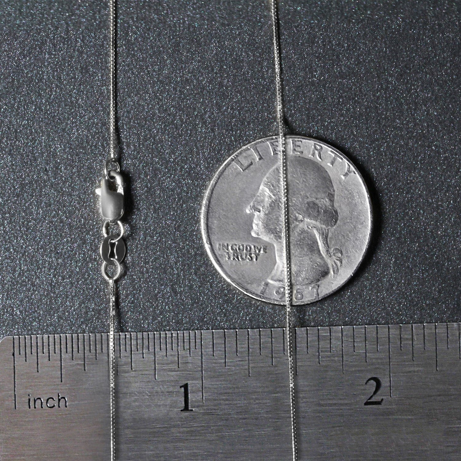 10k White Gold Classic Box Chain (0.45 mm)