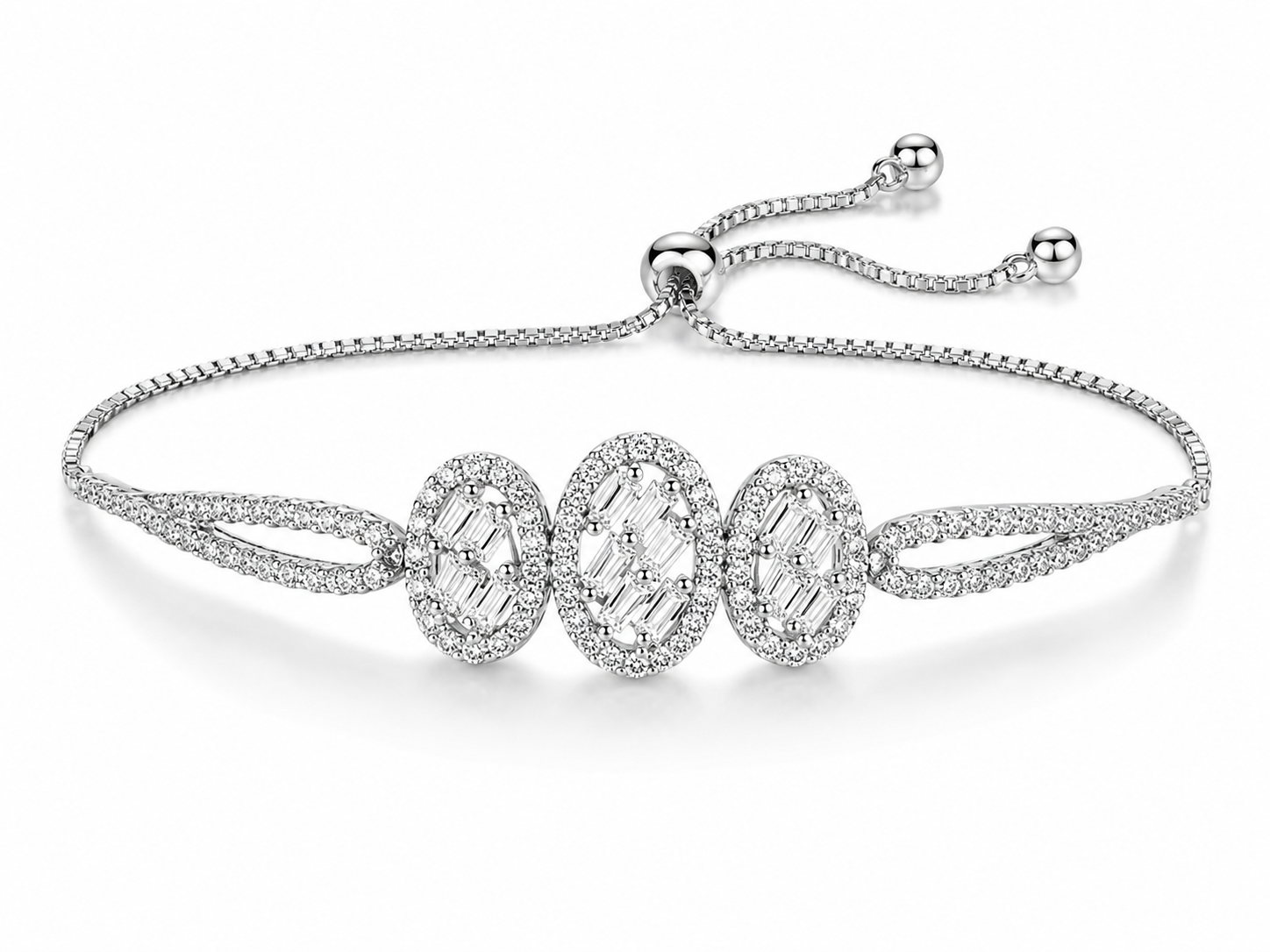 Velora Triple Halo Bracelet