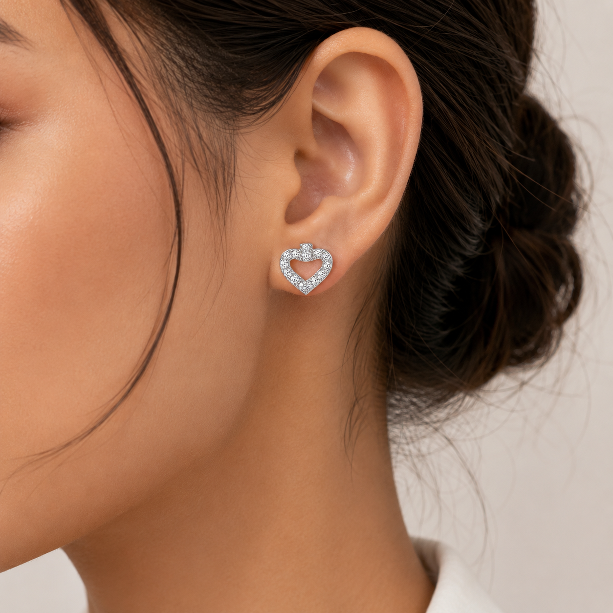 Amora Heart Spark Studs