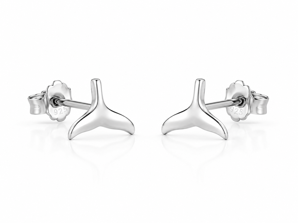 Mini Dolphin Tail Earring