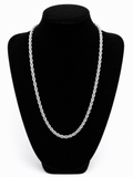 Silver Rope Chain Necklace