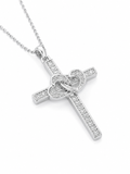 Faith & Love Cross Moissanite Necklace
