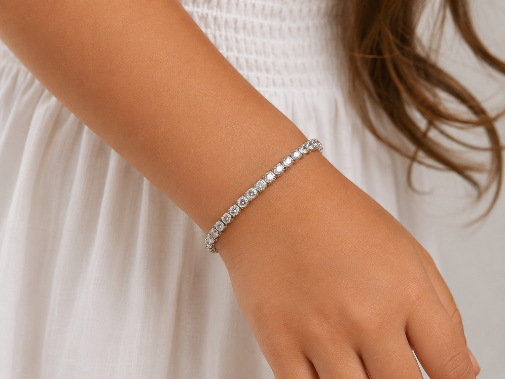 Luna Crystal Tennis Bracelet