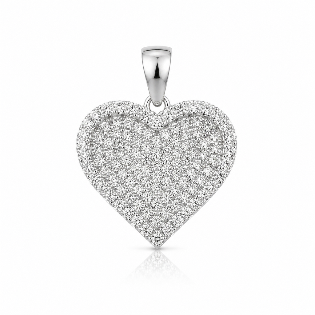 Pavé Heart Pendant