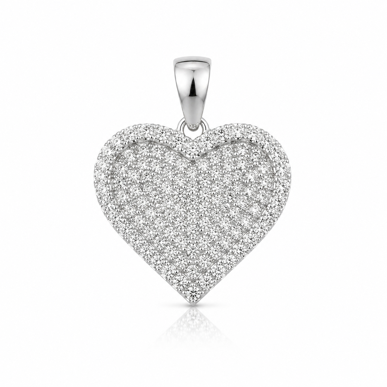 Pavé Heart Pendant