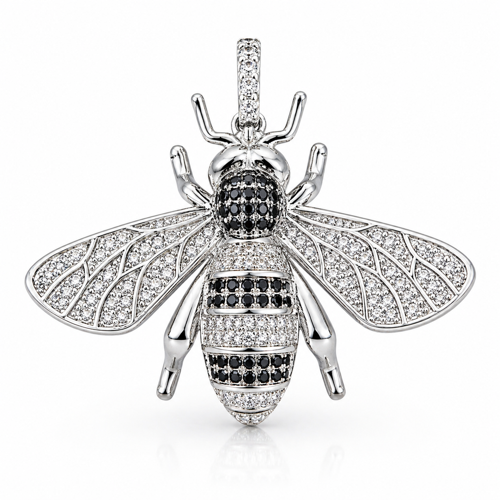 Iced Bee Pendant