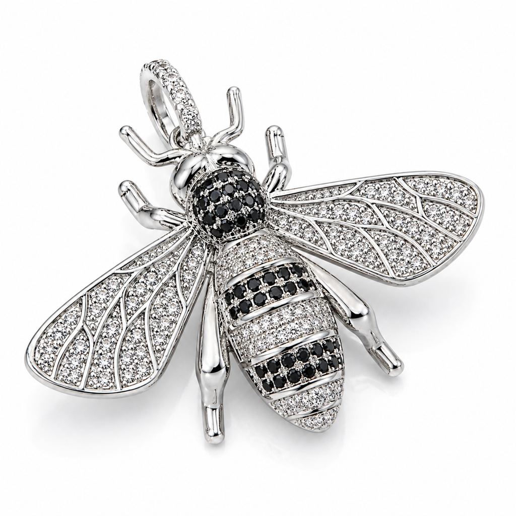 Iced Bee Pendant