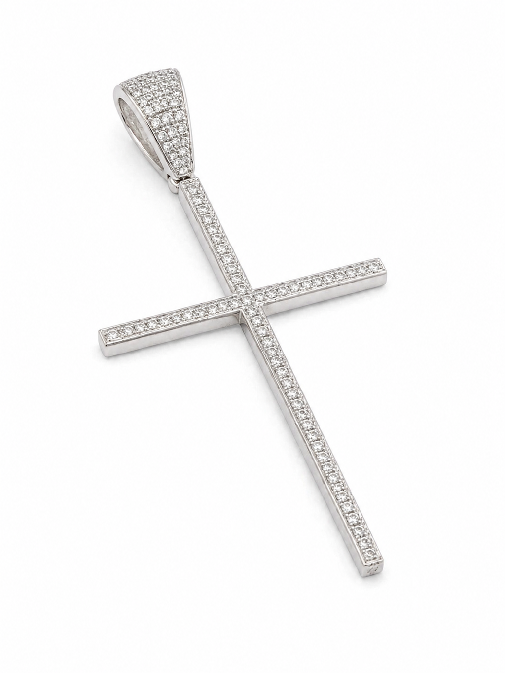 Iced Out Cross Pendant