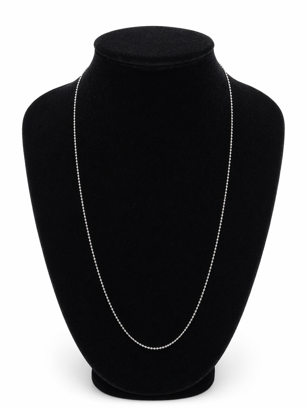 Sterling Silver Beaded Chain Necklace