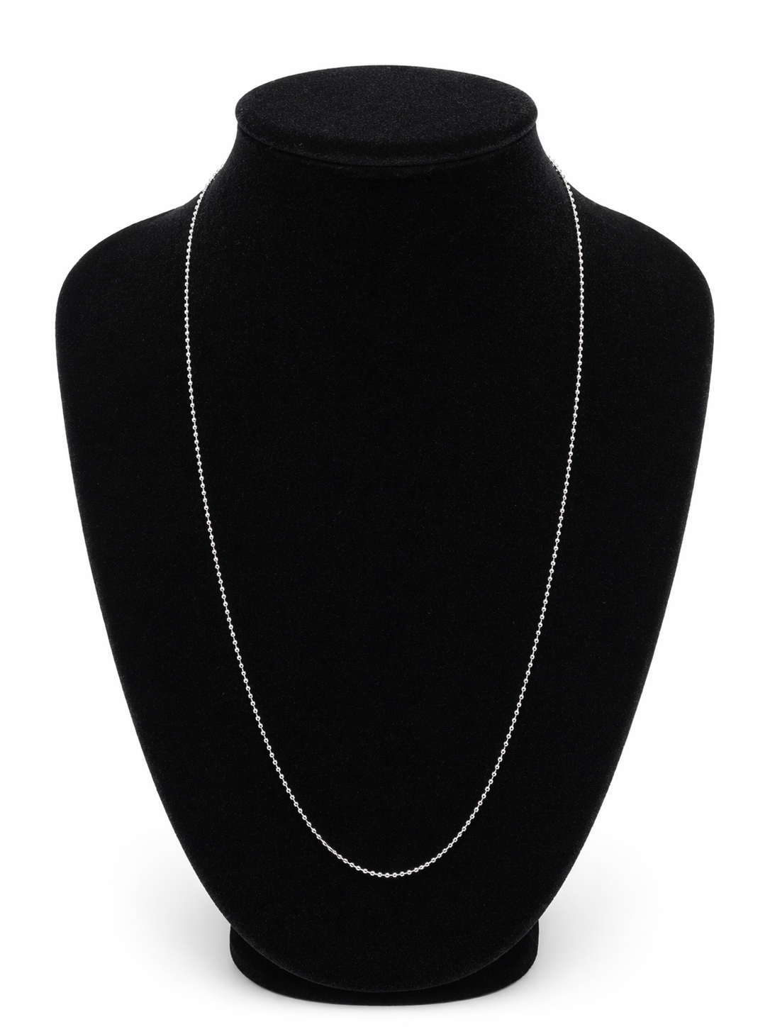 Sterling Silver Beaded Chain Necklace