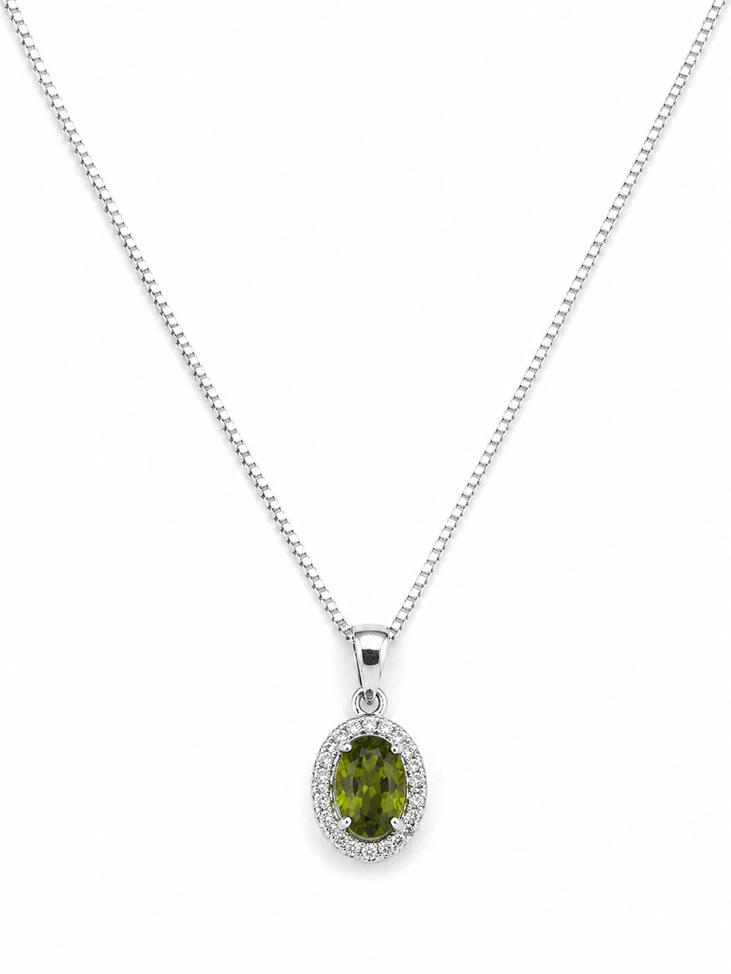 Olive Halo Necklace