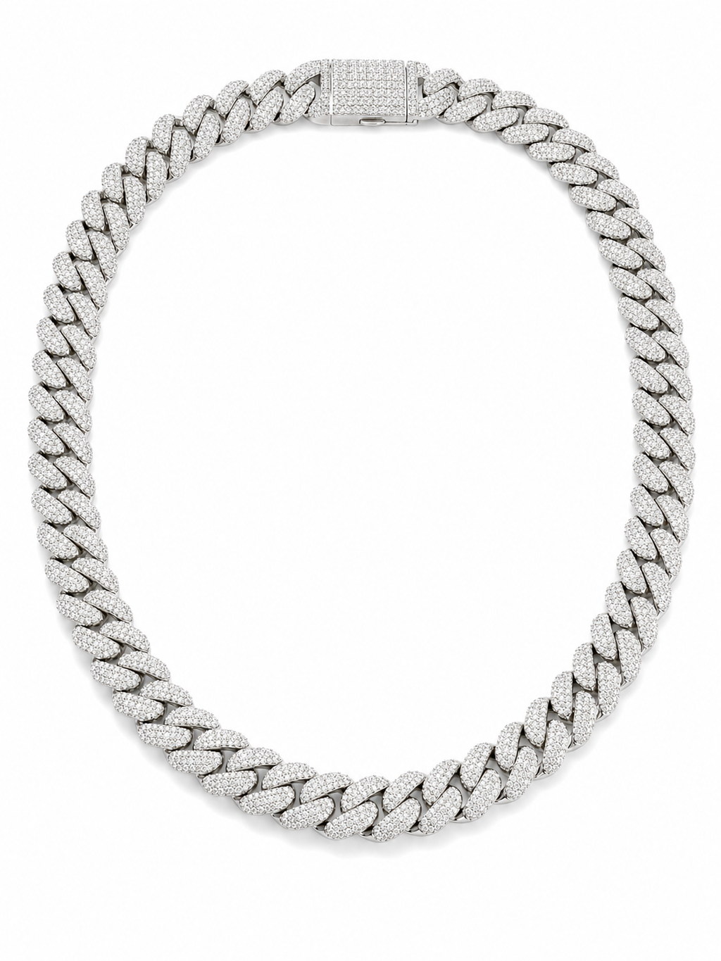 12MM Moissanite Cuban Link Chain