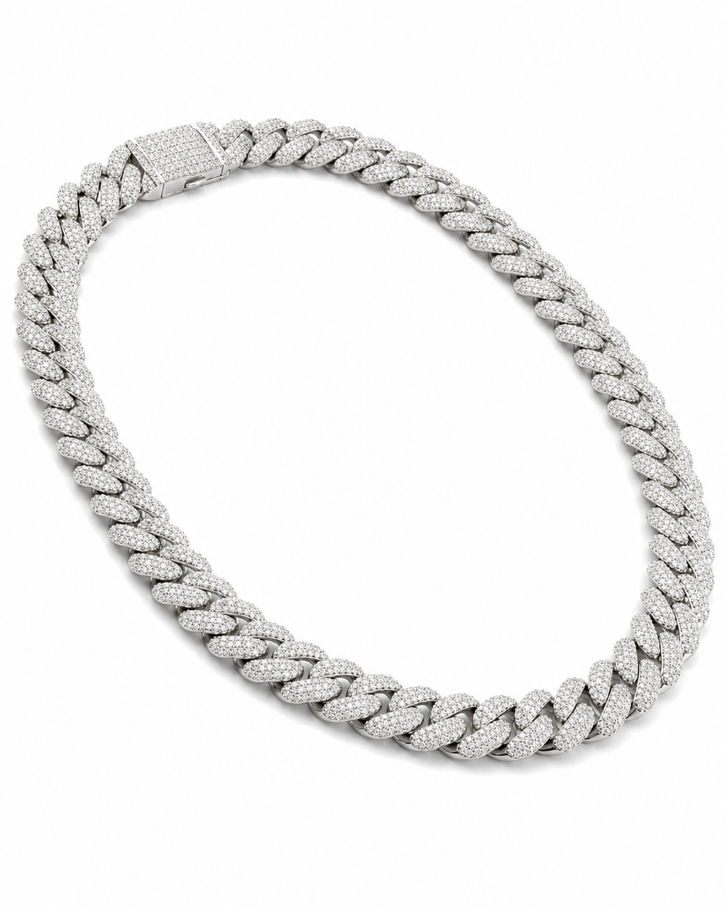 12MM Moissanite Cuban Link Chain