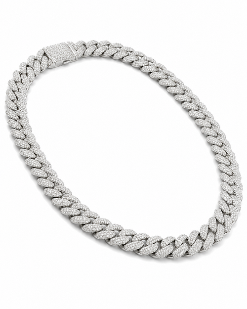 12MM Moissanite Cuban Link Chain