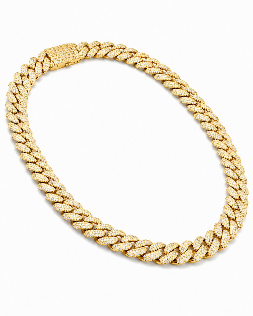 12MM Moissanite Cuban Link Chain