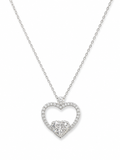 Eternal Heart Moissanite Pendant Necklace