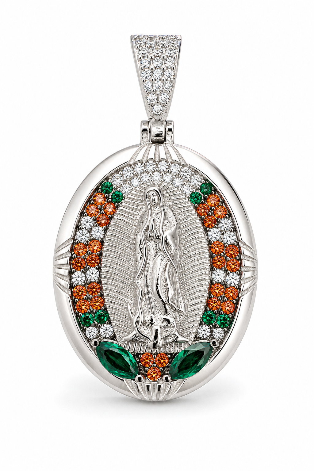 Virgin Mary Multicolor Pendant