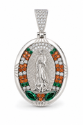 Virgin Mary Multicolor Pendant