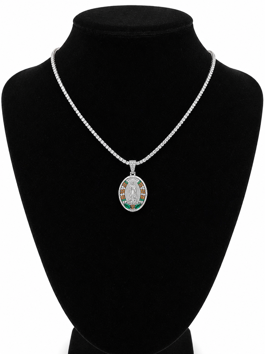 Virgin Mary Multicolor Pendant