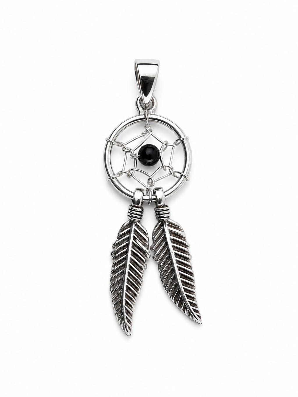 Onyx Dreamcatcher Pendant