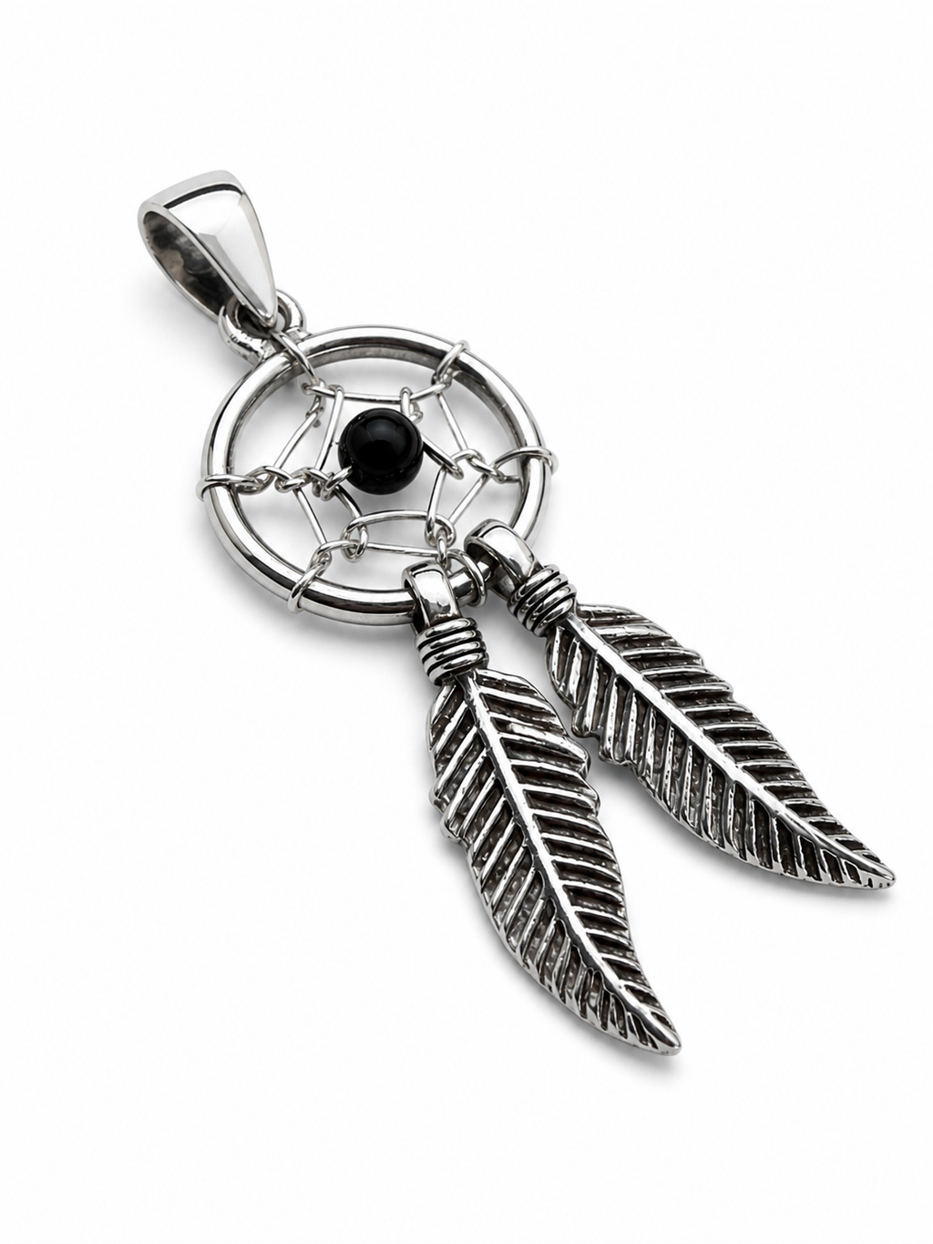 Onyx Dreamcatcher Pendant